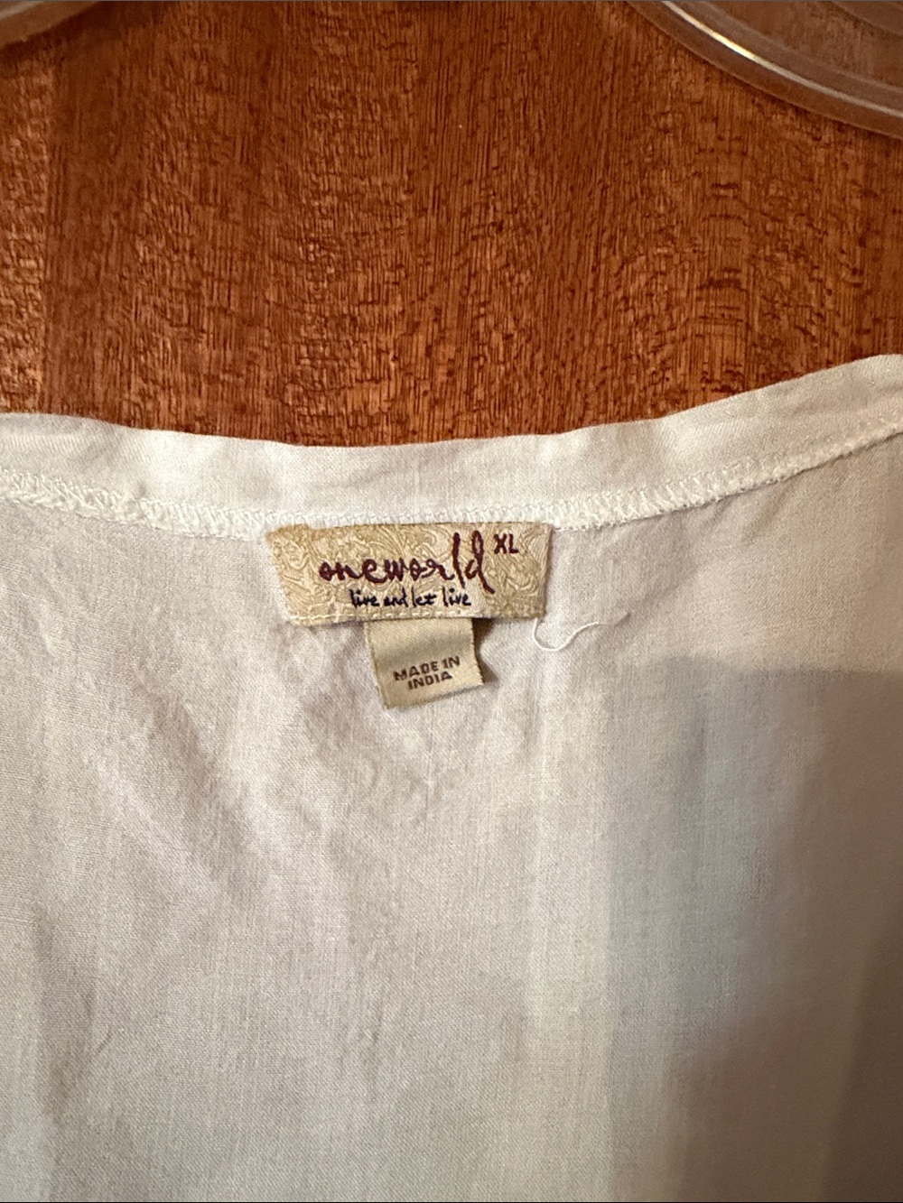 ONE WORLD White Lightweight Women’s Blouse